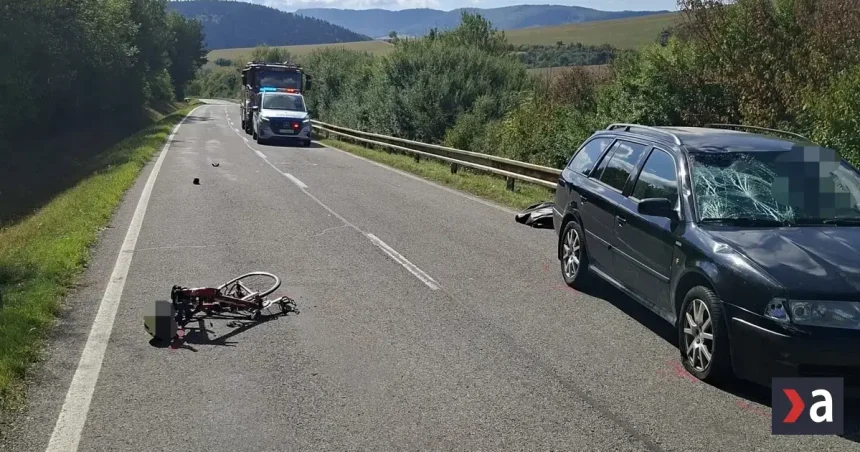 Cyklista (†75) zomrel po zrážke s autom v okrese Bardejov