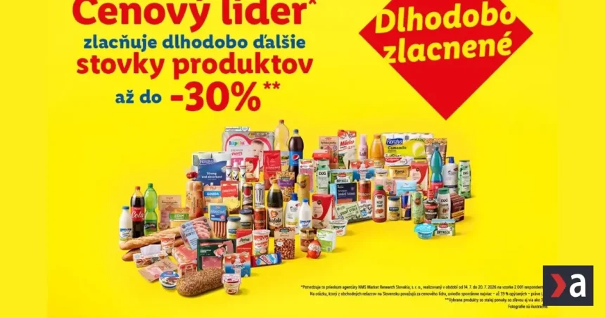 Nákup v Lidli sa vyplatí: Za rovnaký nákup zaplatíte o 22 % menej