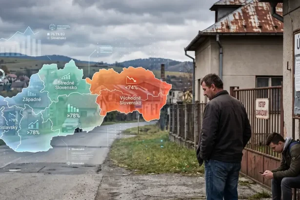 Ktorý región brzdí Slovensko? Nová mapa Eurostatu