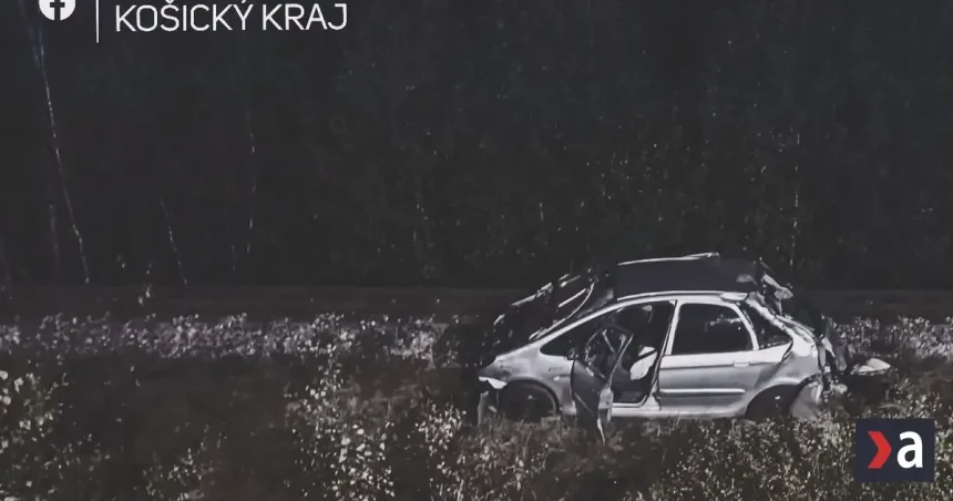 Nehoda pri Helcmanovciach: zomrelo dieťa, traja ľudia sú v nemocnici